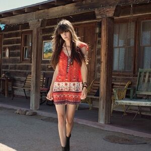 Spell Designs - Desert Wanderer Shift Dress in Red